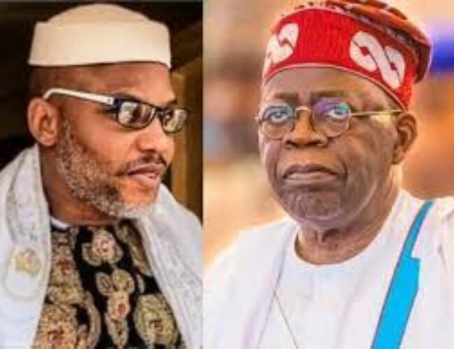 Tinubu’s Government Accused of Using Kanu’s Case for 2027 Political Gain