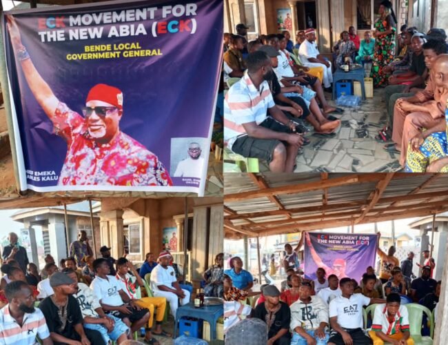 E.C.K Movement for New Abia” Launches Rallying Cry in Support of Chief Emeka Kalu’s 2027 Senatorial Ambition