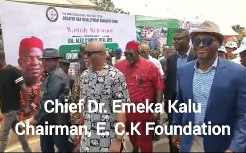 E.C.K Foundation Chairman, Chief Dr. Emeka Kalu, Attends Groundbreaking Ceremony for Reconstruction of Enyimba Hotel