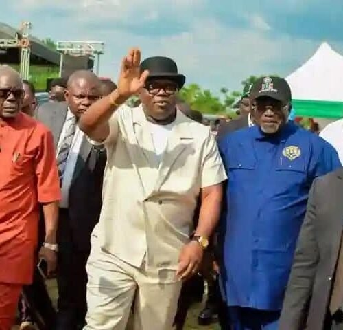 Governor Otti Welcomes Chief Dr. Emeka Kalu Into Labour Party At Bende Mega Rally