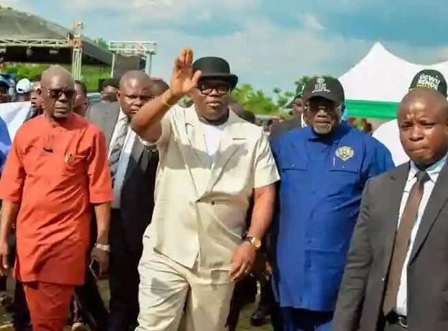 Governor Otti Welcomes Chief Dr. Emeka Kalu Into Labour Party At Bende Mega Rally